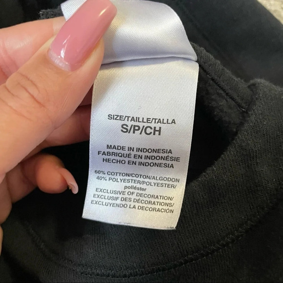 Adidas  Girls Black and Gold Stripes Hoodie Sz S - Picture 8 of 9